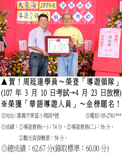 18_107年導遊人員-周延達-8091